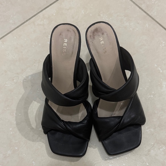 Reiss Black Eliza Sandal - Picture 3 of 10